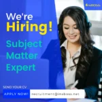 We’re Hiring – Subject Matter Expert 